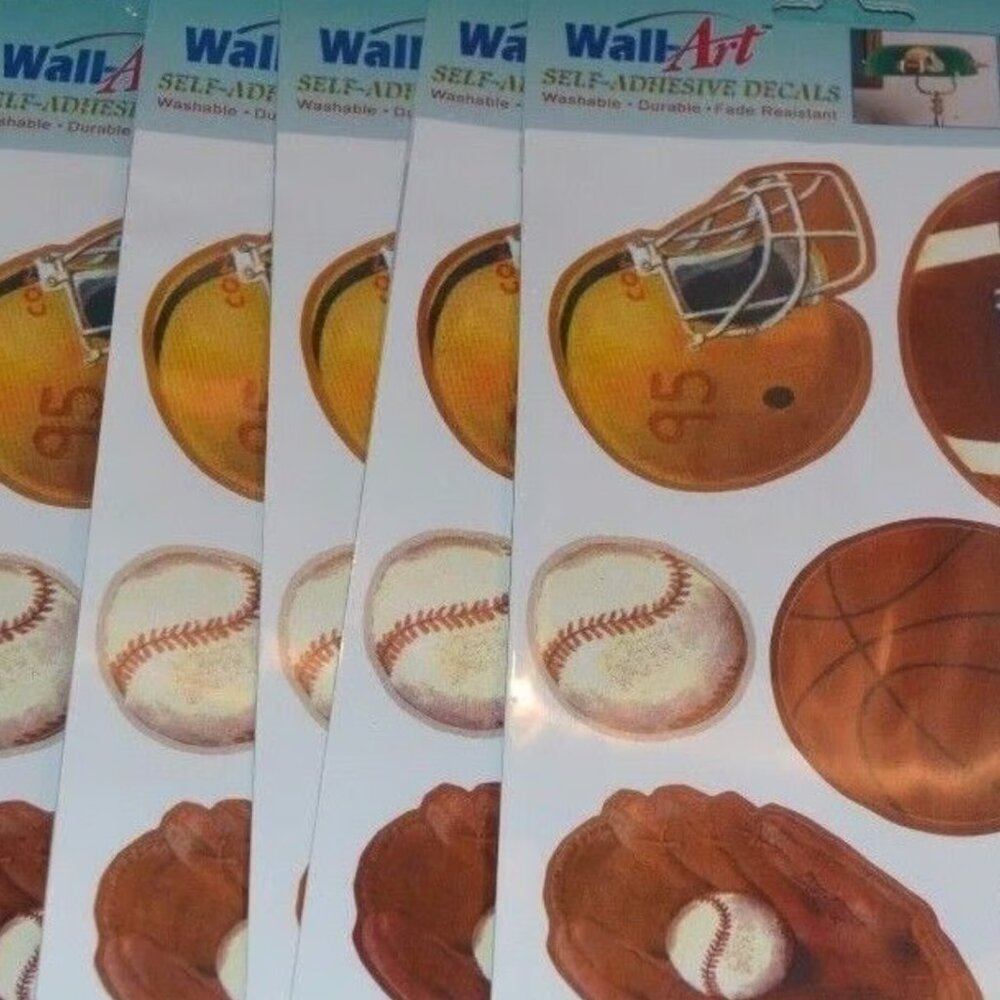 Sports Decals for Kids Self Adhesive Wall Art Stickers
